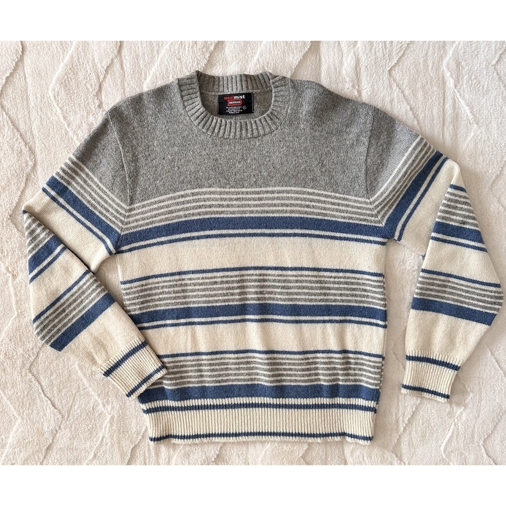 Vintage Drummond "Wool Mist" Wool Fair Isle Sweater‎ Size XL Excellent Condition